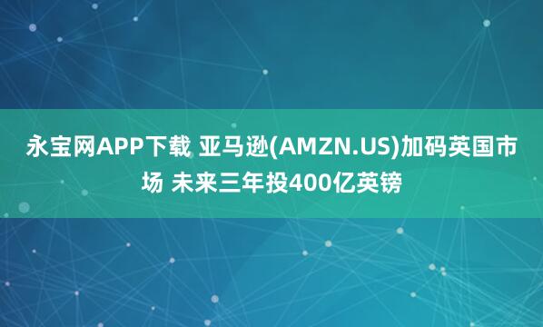 永宝网APP下载 亚马逊(AMZN.US)加码英国市场 未来三年投400亿英镑