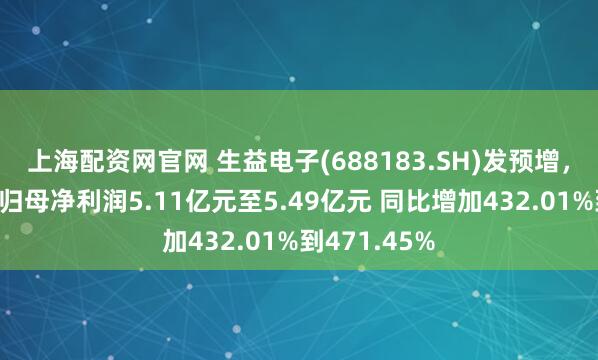 上海配资网官网 生益电子(688183.SH)发预增，预计上半年归母净利润5.11亿元至5.49亿元 同比增加432.01%到471.45%